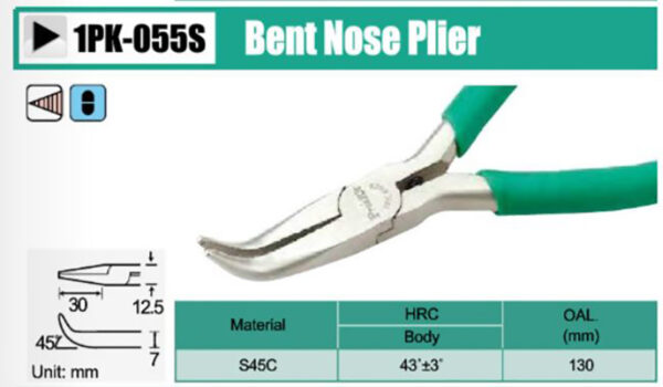 Pinza mediana curva profesional 1PK-055S PRO'SKIT - Imagen 2