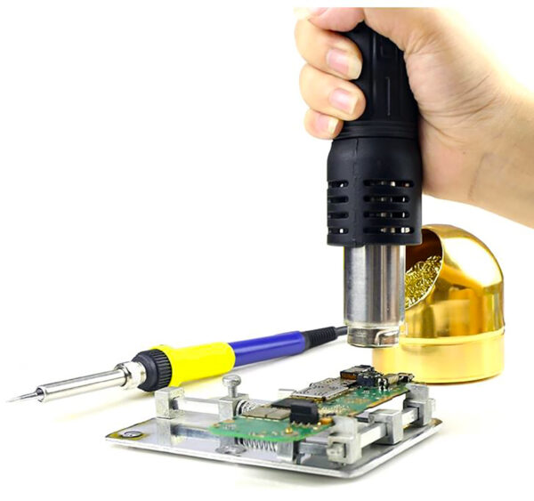 Estación de soldadura 3 en 1 / aire caliente, cautín y fuente regulada / Baku BK909 - Imagen 8