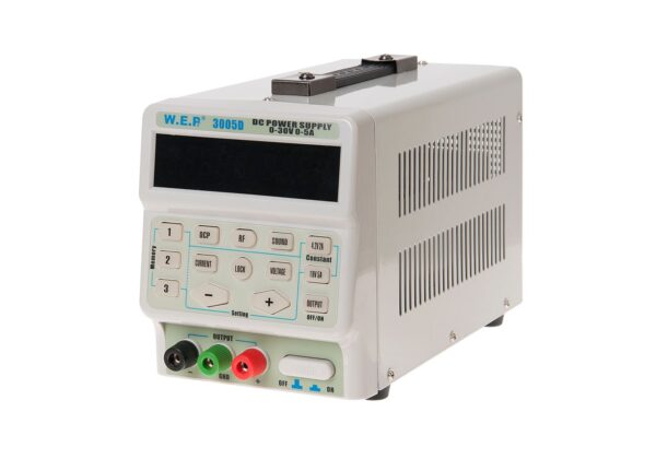 Fuente regulada variable Digital / WEP 3005D /0 -30 VDC - 5A / Conmutada - Imagen 3