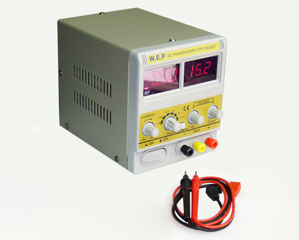 Fuente regulada WEP 1502DD+ 15v/2a