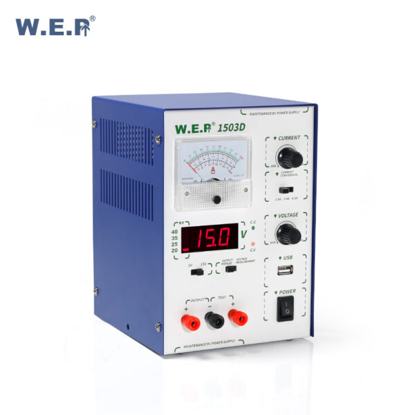 Fuente Regulada Variable WEP 1503 D / 0-15 V - 3 A