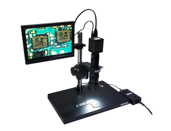 Microscopio OPTICO - DIGITAL 10A+/ zoom100x, cámara 8 mpx HDMI / Monitor LCD de 10.1" / luz led con dimmer