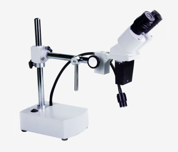 Microscopio óptico binocular de larga distancia cuello plegable SVC-2D luz Led (electrónica, filatelia, odontología, numismática,etc)