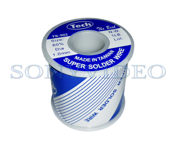 Soldadura (alambre)TECH 1 mm Ø / 1 Lb / 60-40 con núcleo de resina (Original)