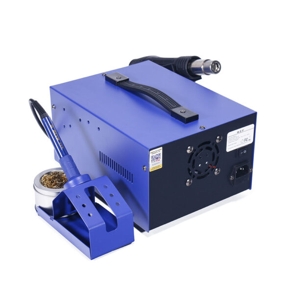 Estación de soldadura 3 en 1 WEP 853D-2A / aire caliente, cautín y fuente regulada 15V / 2A - Imagen 4