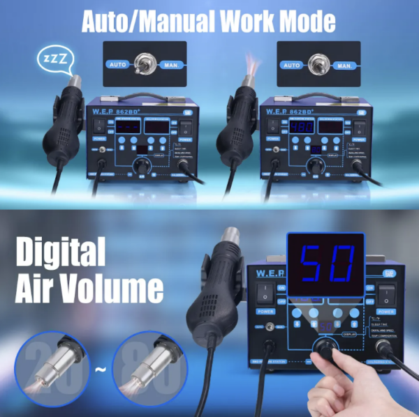 Estación digital de soldadura 2 en 1 / WEP 862 BD+ - Imagen 4