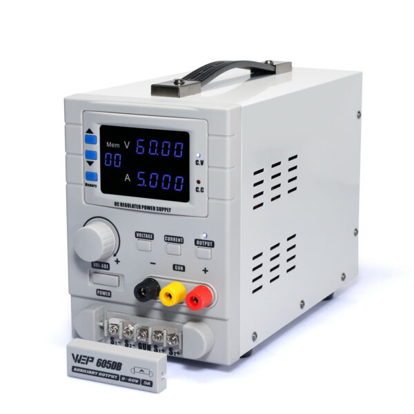 Fuente Regulada Variable Wep 605 DB / 0-60 V - 5A / 60 Storage