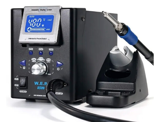 Estación Profesional De Aire Caliente para micro electrónica / Wep 8509