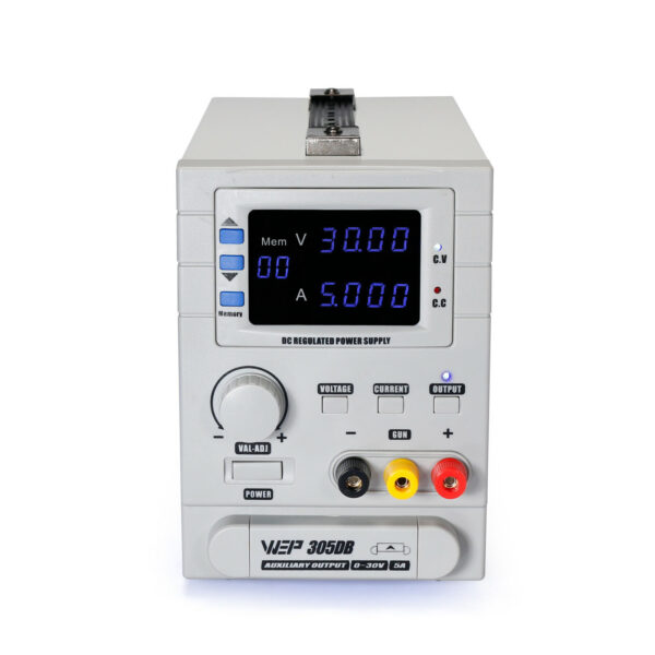 Fuente Regulada Variable Wep 305DB / 0-30 V - 5A / 60 Storage - Imagen 2