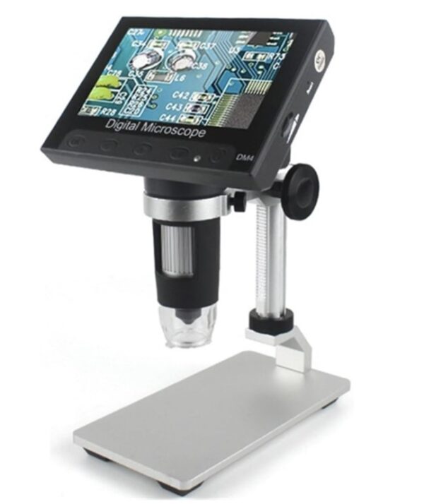 Microscopio con pantalla LCD 4.3/ Base aluminio