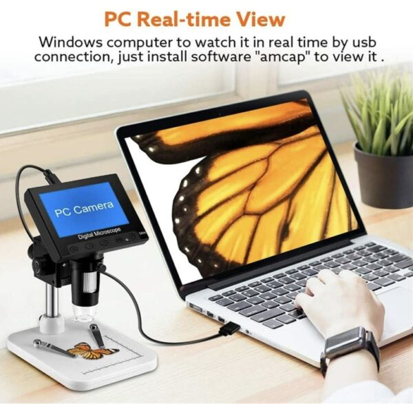 Microscopio con pantalla LCD 4.3/ Base aluminio - Imagen 2