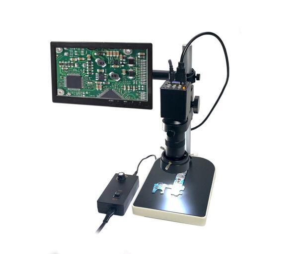 Microscopio OPTICO-DIGITAL 10BC / Zoom 60X / monitor LCD 10" HDMI / cámara HDMI / luz Led con dimmer
