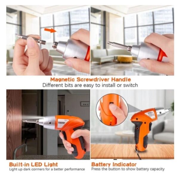 Mini destornillador eléctrico TOUYE / 45P - Imagen 3