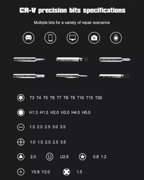 Set Destornilladores JAKEMY / JM-8139 / Estuche de lujo - Imagen 6