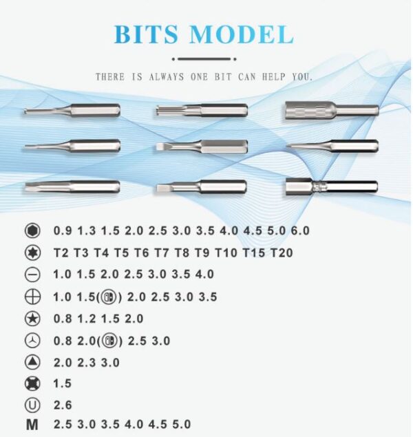 Set Destornilladores JAKEMY / JM-8163 / Caja de lujo - Imagen 2