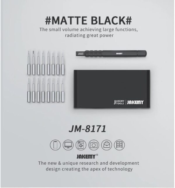 Set Destornilladores JAKEMY / JM-8171 "Bits largos 40mm" - Imagen 3