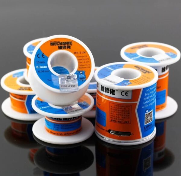 Soldadura MECHANIC 0,3 mm Ø / 150 grs / 63-37 con núcleo de resina - Imagen 2