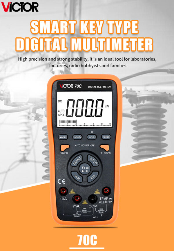 Multimetro digital USB / Victor 70C - Imagen 2