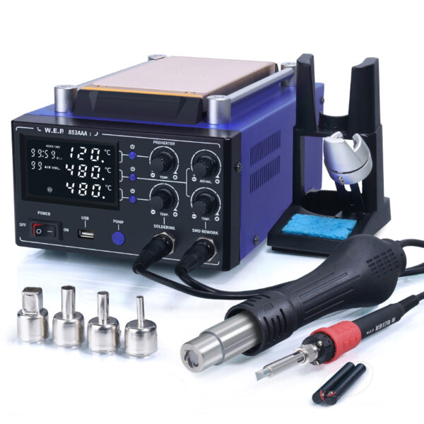 Estación De Soldadura 3 En 1 / Wep 853 AAA-I /con Plancha separadora