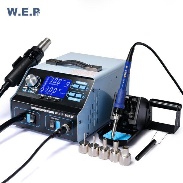 Estación de soldadura Digital 2 en 1 / WEP 992D+ Pump