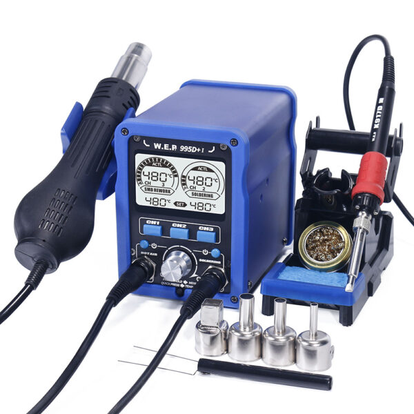 Estación De Soldadura Digital 2 En 1 / 820 Watts / Wep 995 D+I