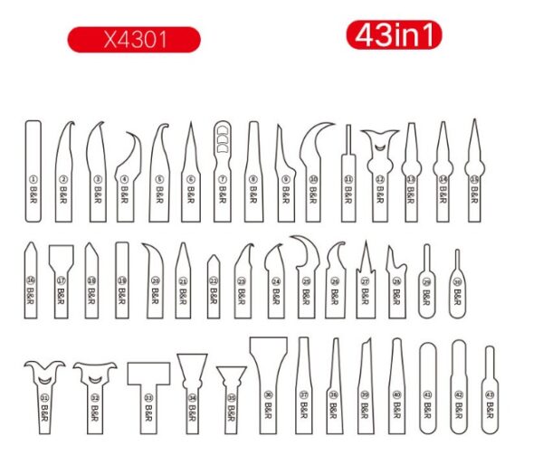 Set de herramientas para desmontaje 43 en 1 / B & R - Imagen 6