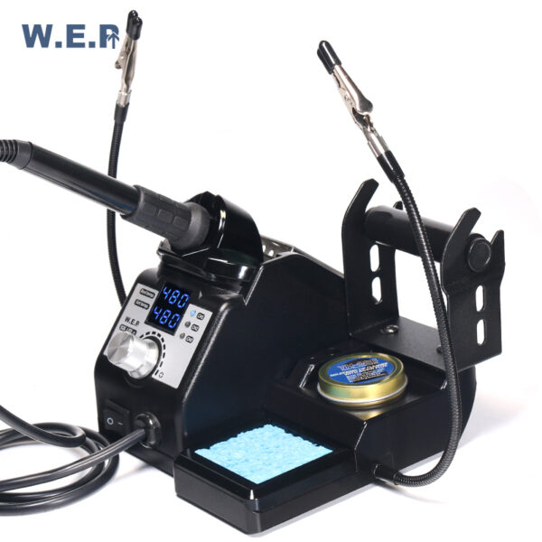 Estación de Cautín Wep 926 LED IV / 60 Watts / control de Temperatura, caimanes y lupa - Imagen 4