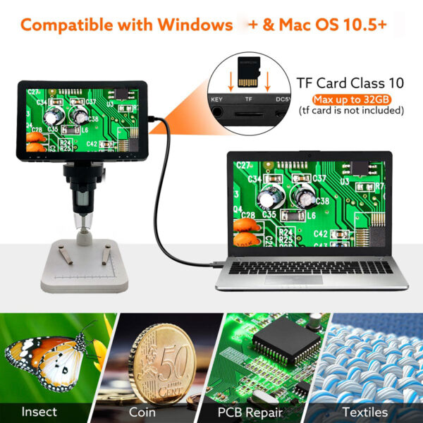 Microscopio digital portátil con pantalla LCD 7" / DM9B - Imagen 2