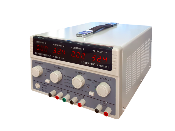 Fuente regulada variable DUAL - LPS 323 D-II / 0 - 32V 3A x 2 / 5V - 3 A