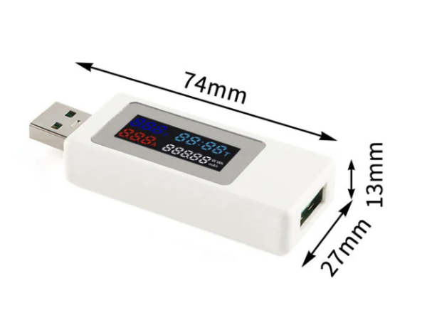 USB TESTER / pantalla color - 6 en 1 / KWS-30V - Imagen 10