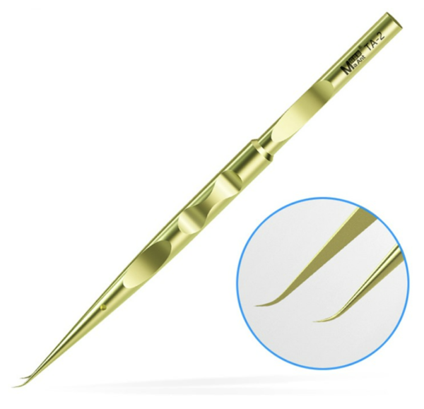 PINZA DE PRECISIÓN TITANIO TA-2 / curva - Imagen 4