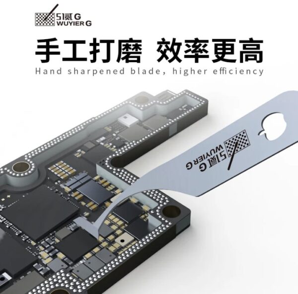 SET DE 4 CUCHILLAS Alta Calidad para remover pegante de IC / WU-G