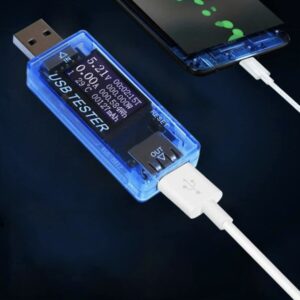 USB TESTER / Corriente, voltaje, potencia, monitor de carga / KWS-MX17