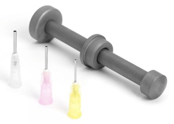 PISTON APLICADOR METALICO CON 3 AGUJAS para aplicación de flux, soldadura en pasta, mascara UV