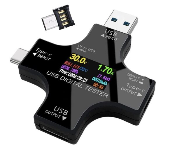USB - USB C Multifuncional Power Tester
