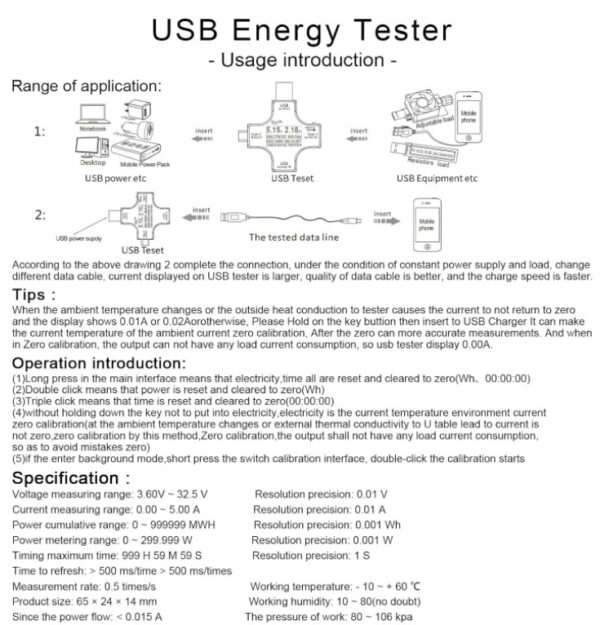 USB - USB C Multifuncional Power Tester - Imagen 8