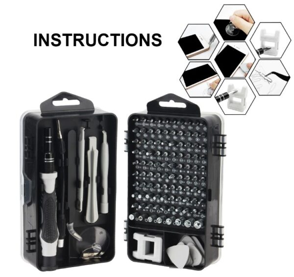 Set destornilladores y herramientas / 115 en 1 - Imagen 10