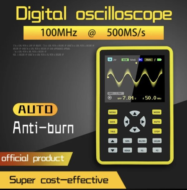 Osciloscopio digital portátil 100 Mhz / FNIRSI - Imagen 14