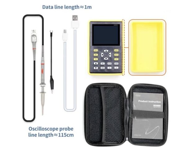 Osciloscopio digital portátil 100 Mhz / FNIRSI - Imagen 12