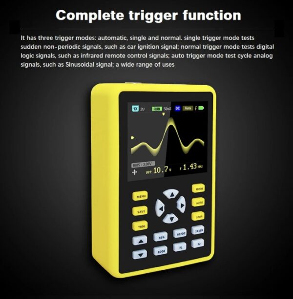 Osciloscopio digital portátil 100 Mhz / FNIRSI - Imagen 9
