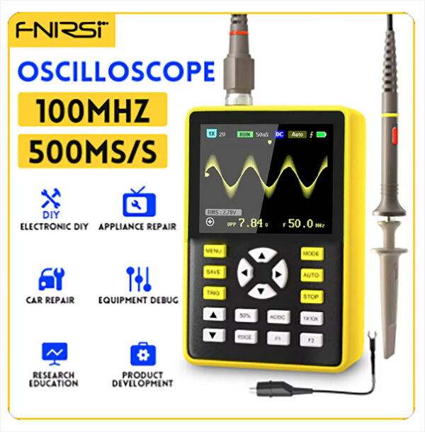 Osciloscopio digital portátil 100 Mhz / FNIRSI