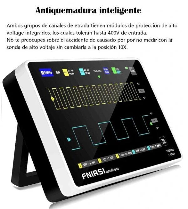 Osciloscopio digital 100 Mhz -2 CH / Fnirsi 1013 - Imagen 2