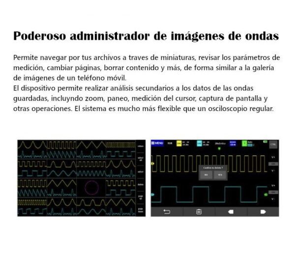 Osciloscopio digital 100 Mhz -2 CH / Fnirsi 1013 - Imagen 4