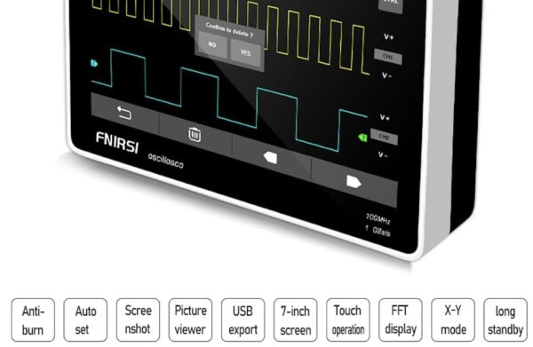 Osciloscopio digital 100 Mhz -2 CH / Fnirsi 1013 - Imagen 11