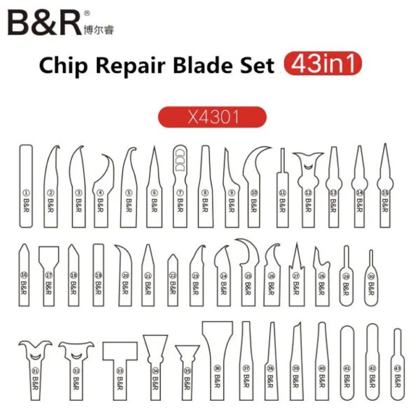 Set hojas para remoción de IC / 43 en 1 - Imagen 3