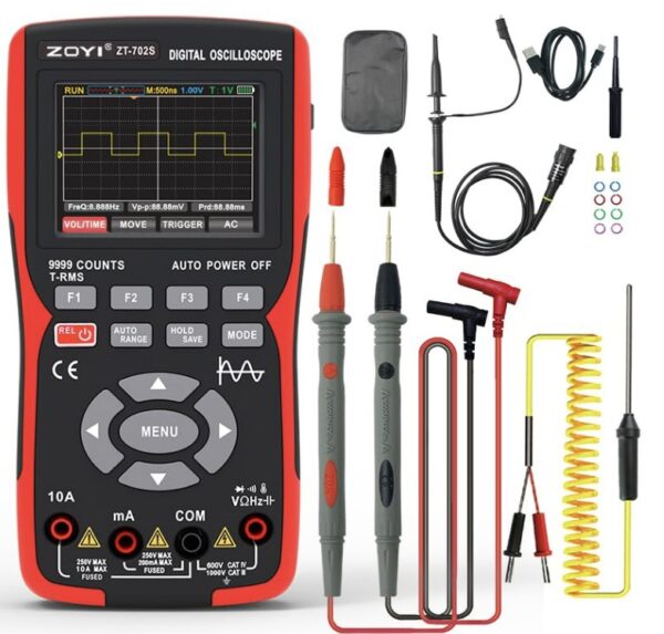 Osciloscopio/ multímetro Digital ZOYI 702S - Imagen 7
