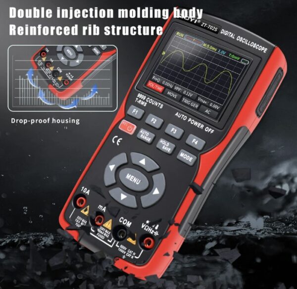 Osciloscopio/ multímetro Digital ZOYI 702S - Imagen 12