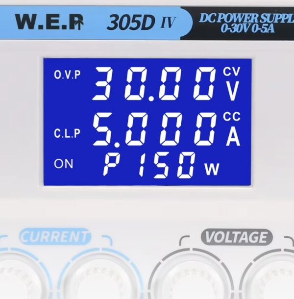 Fuente Regulada variable WEP 305 D-lV / 0-30 V - 5 A Digital - Imagen 3