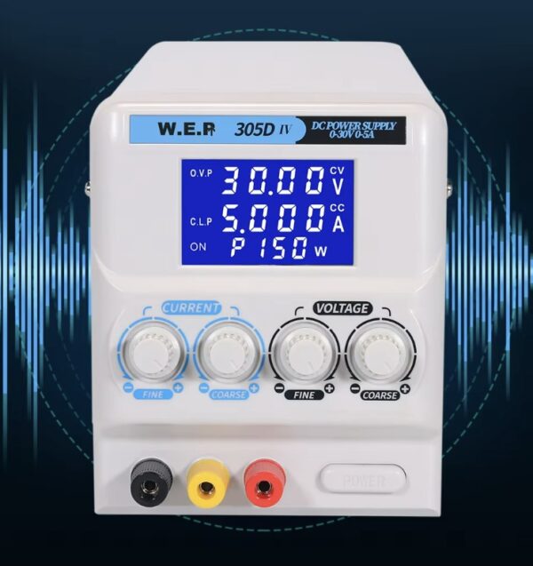 Fuente Regulada variable WEP 305 D-lV / 0-30 V - 5 A Digital - Imagen 4