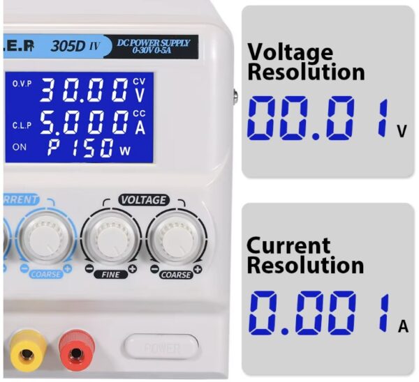 Fuente Regulada variable WEP 305 D-lV / 0-30 V - 5 A Digital - Imagen 5